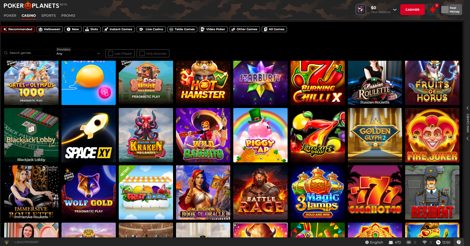 PokerPlanets Screenshot